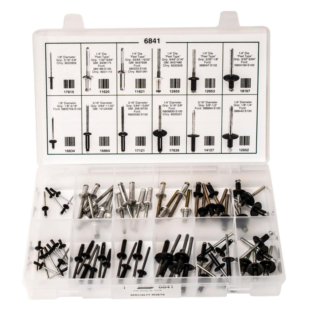 Auveco 6841 Specialty Rivets Quik-Select Kit Assortment