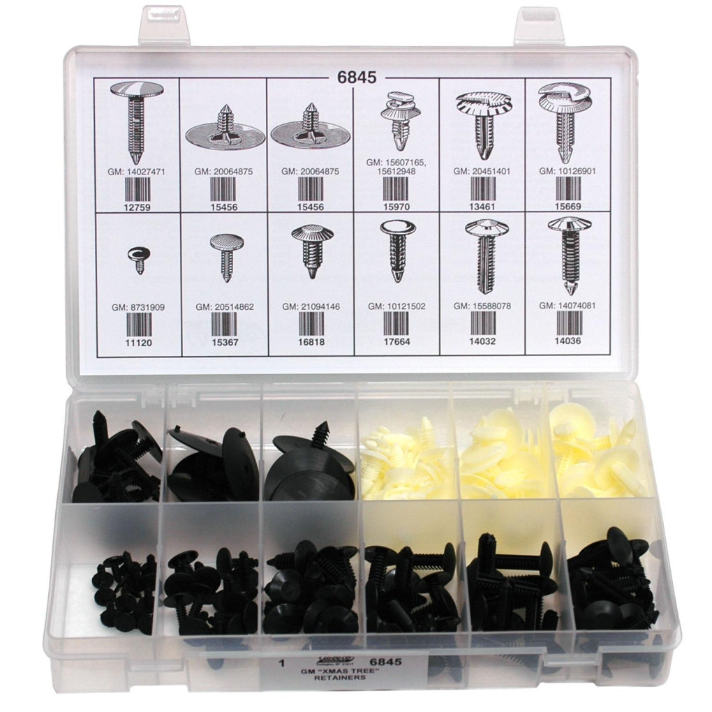 Auveco 6845 GM Fir Tree Retainer Quik-Select Kit Assortment