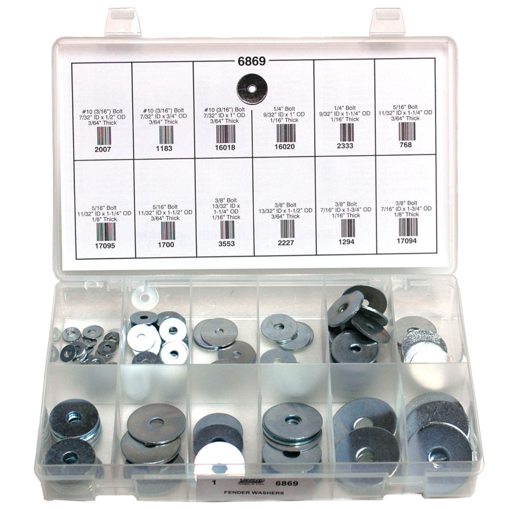 Auveco 6869 Fender Washers Quick-Select Kit Assortment