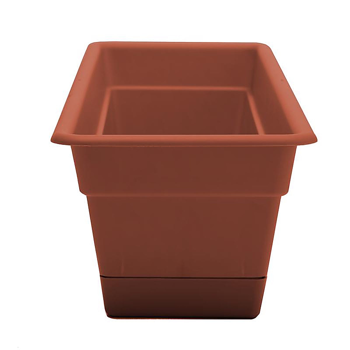 Bloem DCBT18-46 5.75 in. H x 18 in. W x 7.5 in. D Plastic Window Box Terracotta