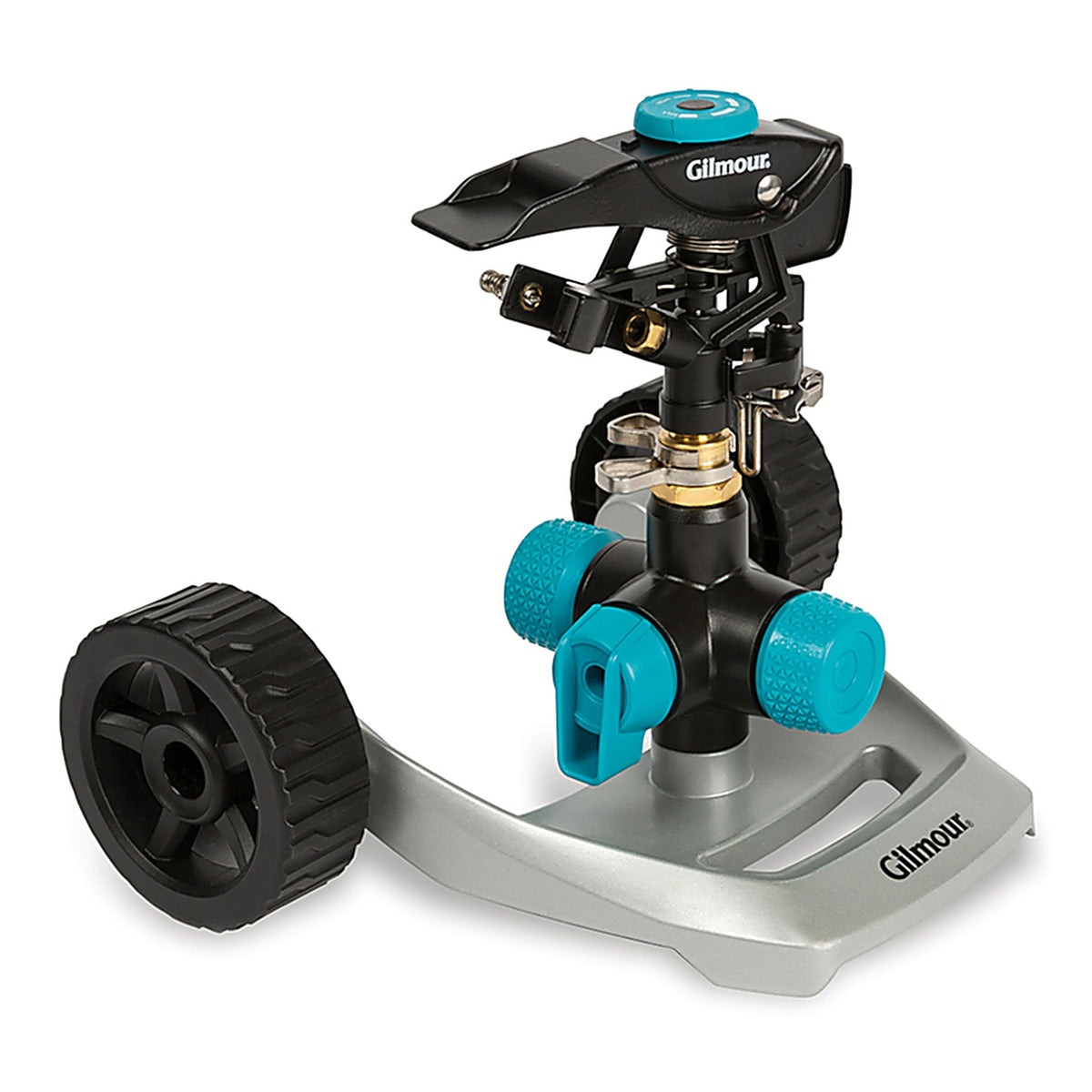 Gilmour 831673-4001 Plastic Wheeled Base Impact Sprinkler 5800 sq. ft.