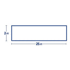 Tenax 60039989 2 ft. H x 25 ft. L Polypropylene Multi-Purpose Netting Black