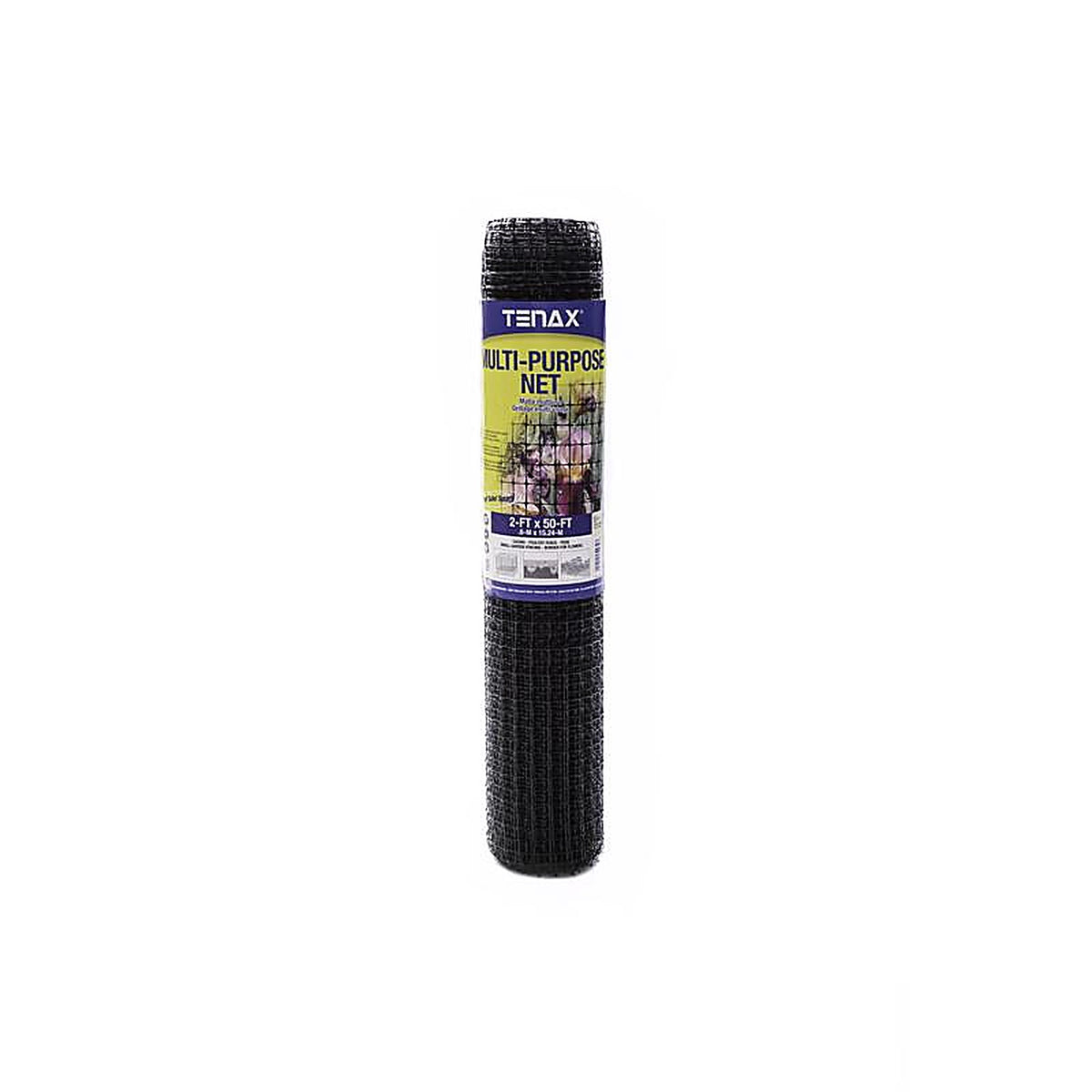 Tenax 60041909 2 ft. H x 50 ft. L Polypropylene Multi-Purpose Netting Black