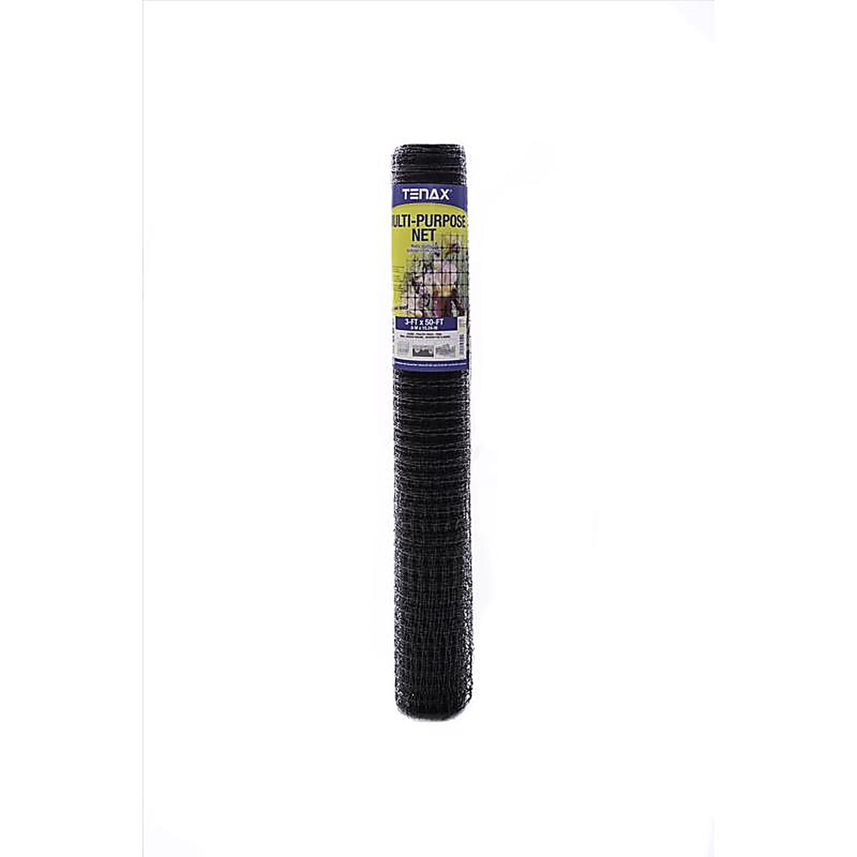 Tenax 60041989 3 ft. H x 50 ft. L Polypropylene Multi-Purpose Netting Black