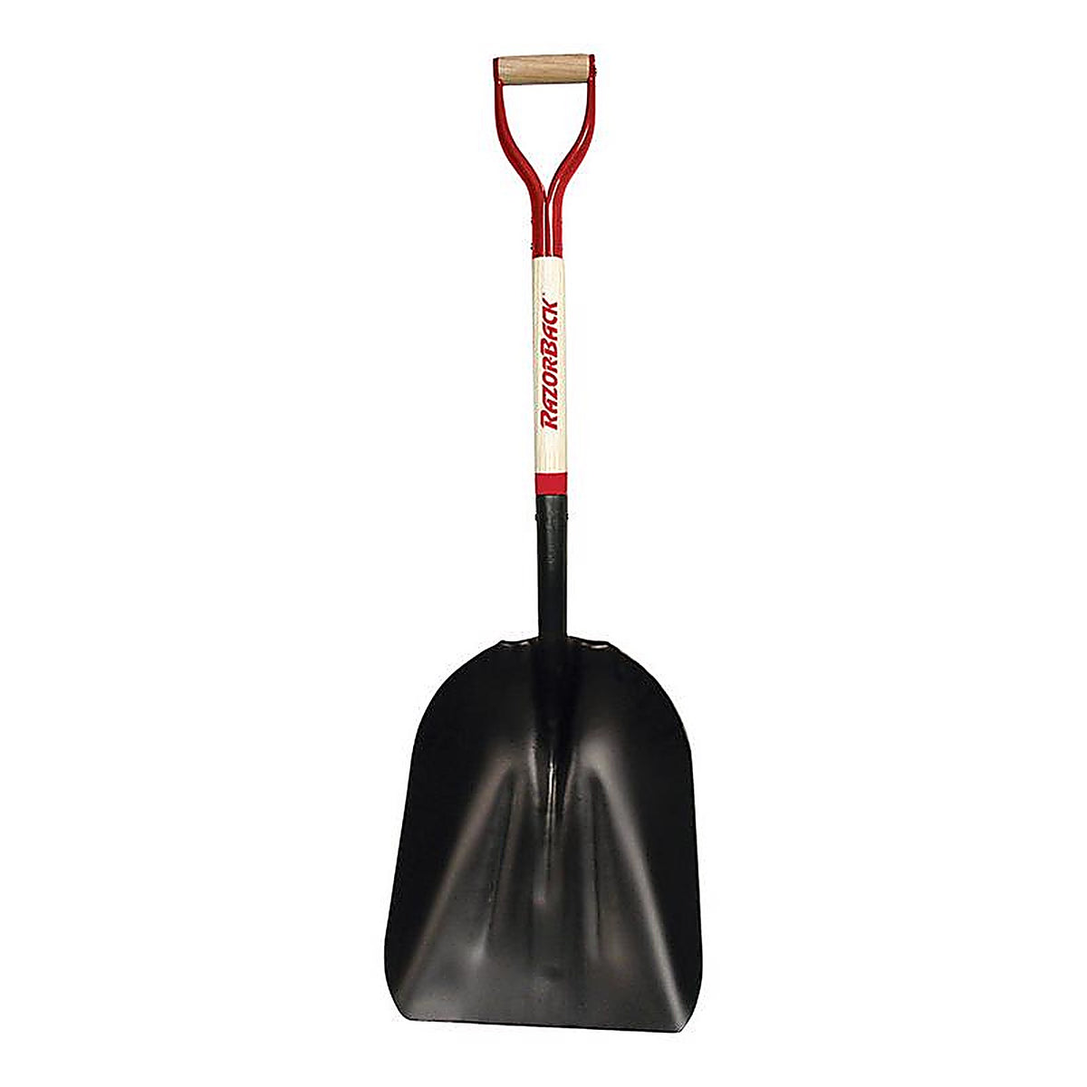 Ames 53121 Razor-Back Steel blade Wood Handle 15 in. W x 44.5 in. L General Purpose Scoop Shovel