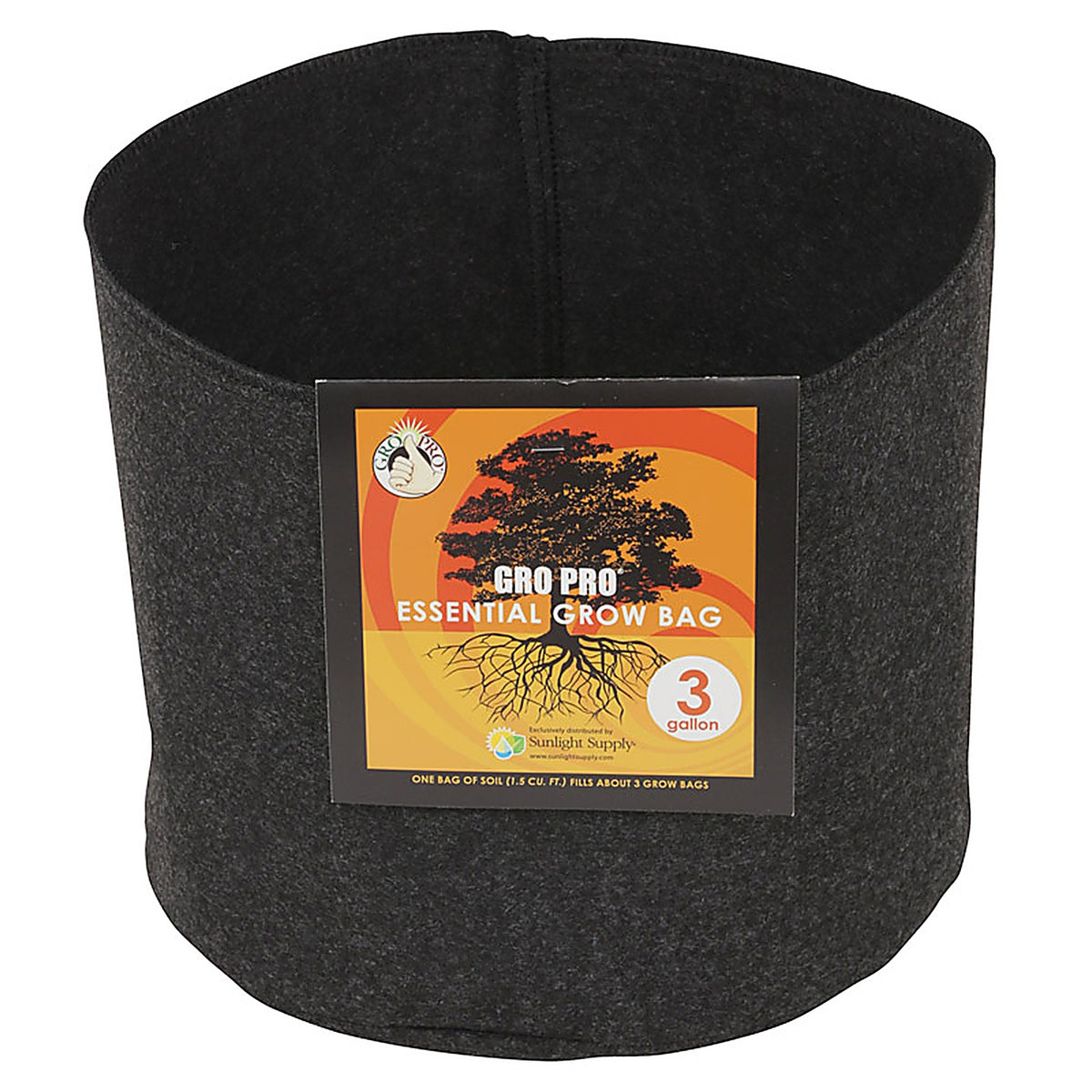Hawthorne HGC725315 Gro Pro Essential Grow Bag 3 gal.