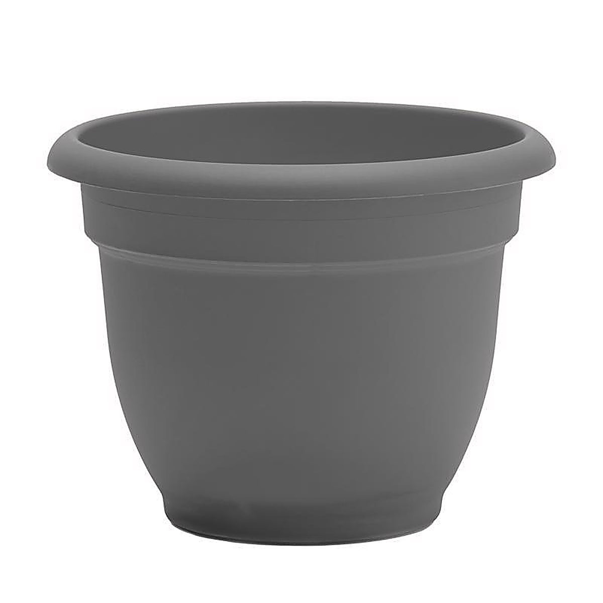 Bloem AP06908 6 in. Dia. Polyresin Ariana Planter Charcoal