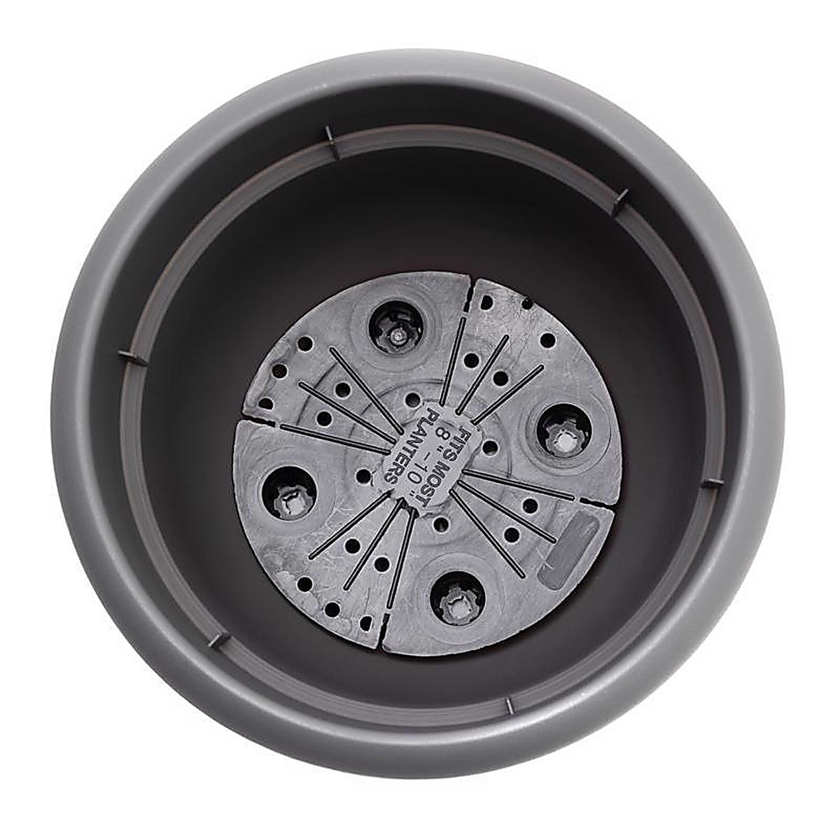 Bloem AP06908 6 in. Dia. Polyresin Ariana Planter Charcoal
