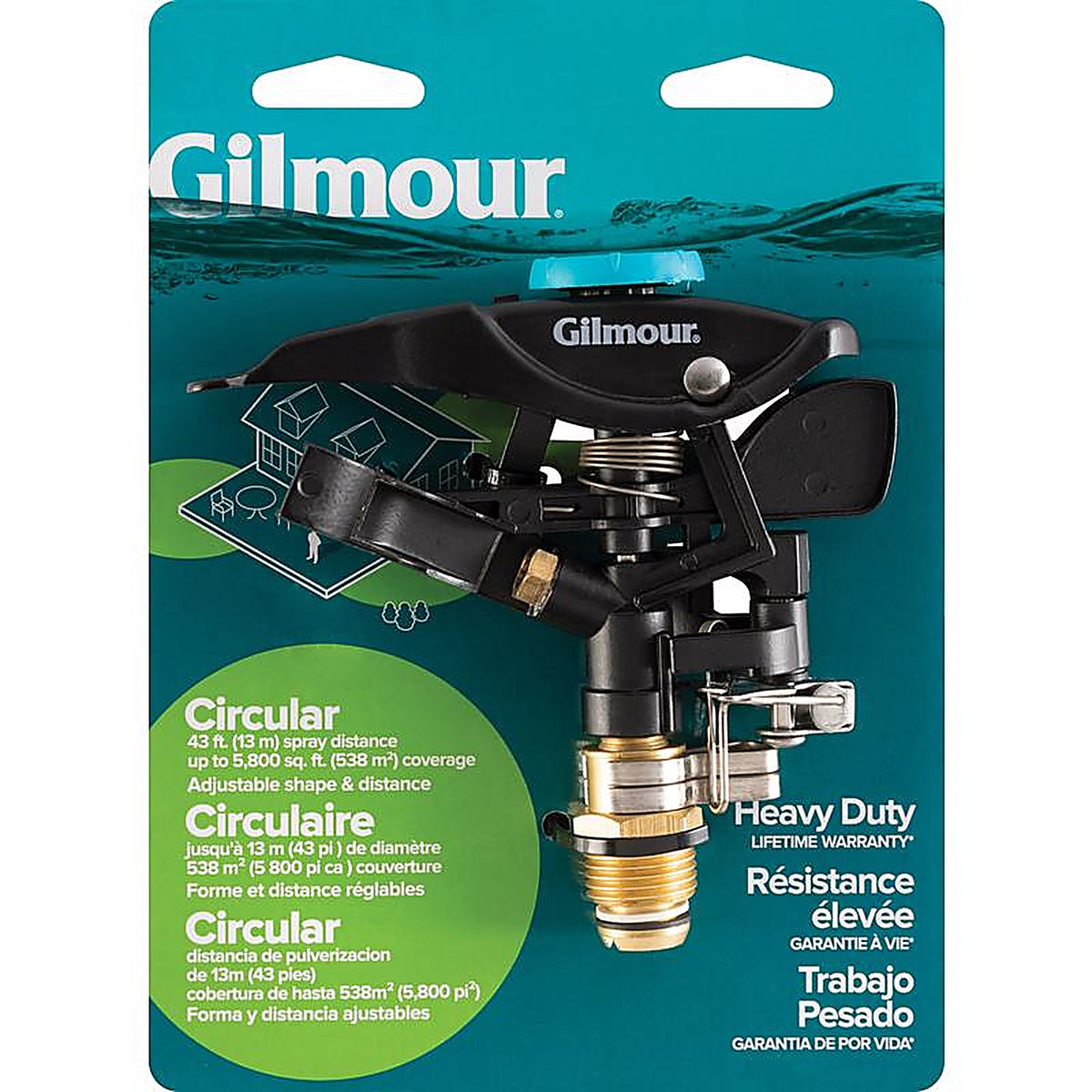 Gilmour 801673-4002 Heavy Duty Replacement Sprinkler Head 5800 sq. ft.