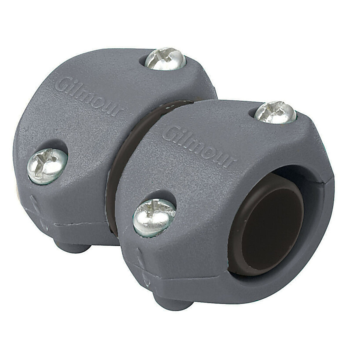 Fiskars 801024-1002 Light Duty 5/8 in. x 3/4 in. Plastic Threaded Male/Female Hose Mender Clamp