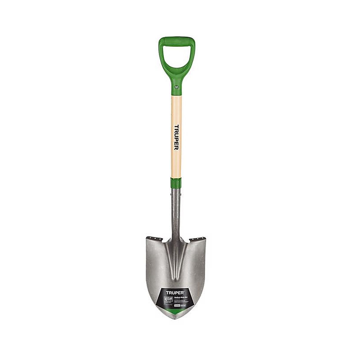 Truper PRY-E Tru-Tough Steel blade Wood Handle 9 in. W x 41 in. L Digging Round Point Shovel