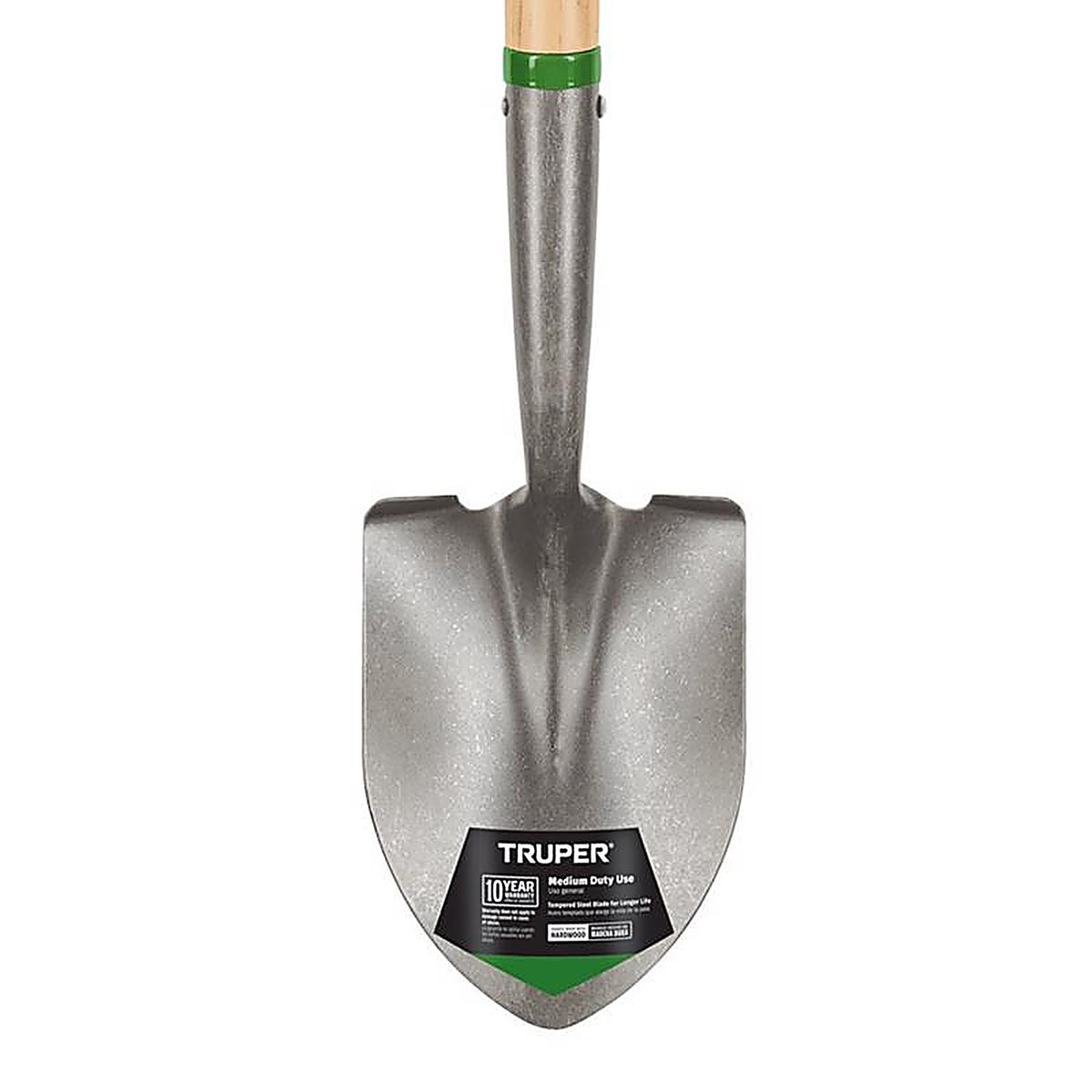 Truper TR-BY-P Tru-Tough Steel blade Wood Handle 5.75 in. W x 27 in. L Utility Round Point Shovel