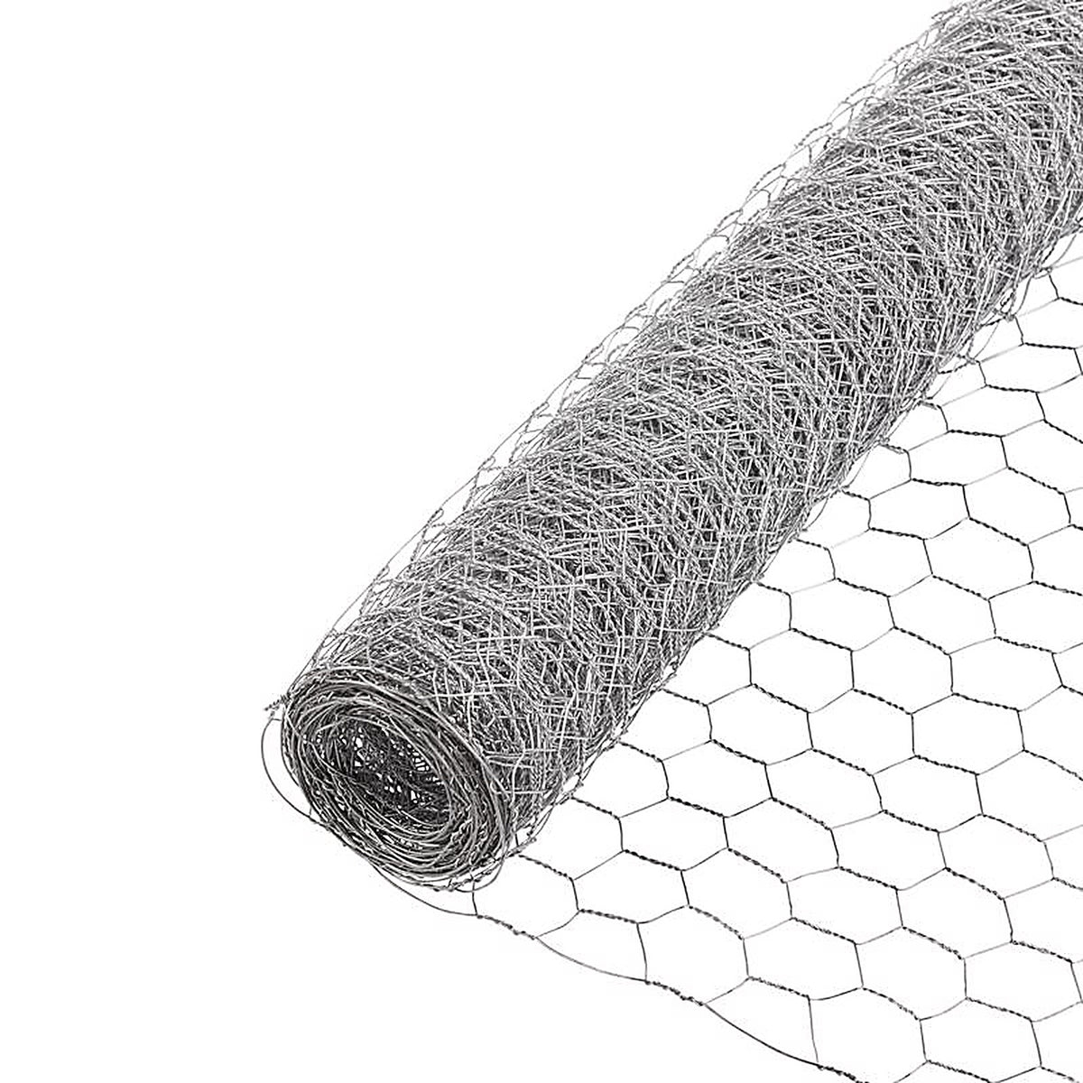 Garden Zone 183650 36 in. H x 50 ft. L 20 Ga. Silver Poultry Netting