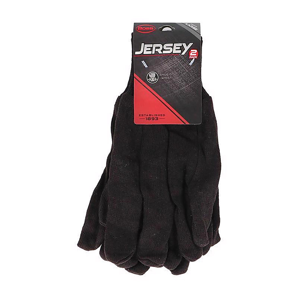 Boss 4023 Jersey Work Gloves Brown One Size Fits Most 3 pair