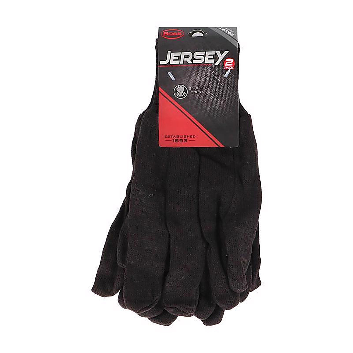 Boss 4023 Jersey Work Gloves Brown One Size Fits Most 3 pair