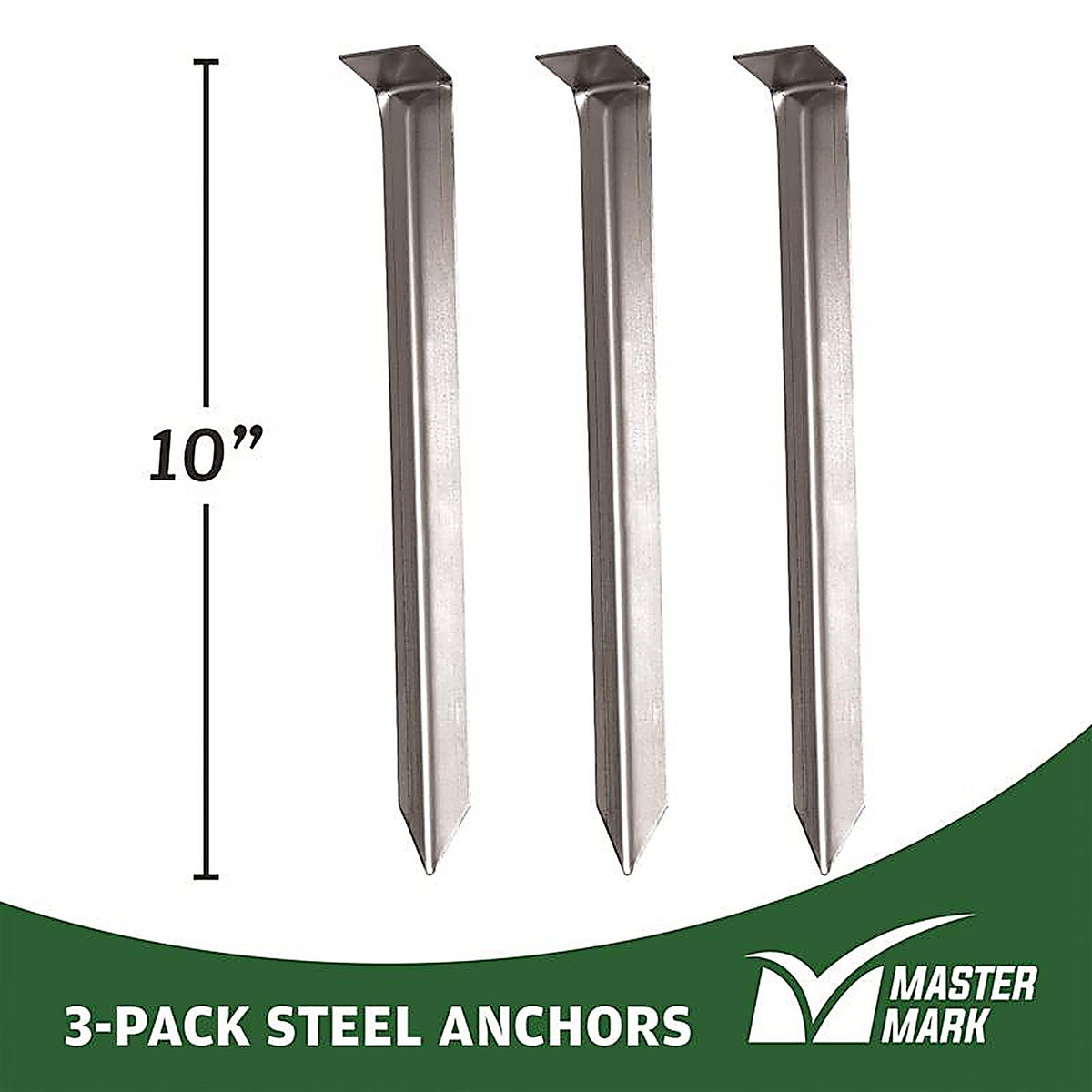 Master Mark 43303 10 in. H Steel Silver Stake Kit