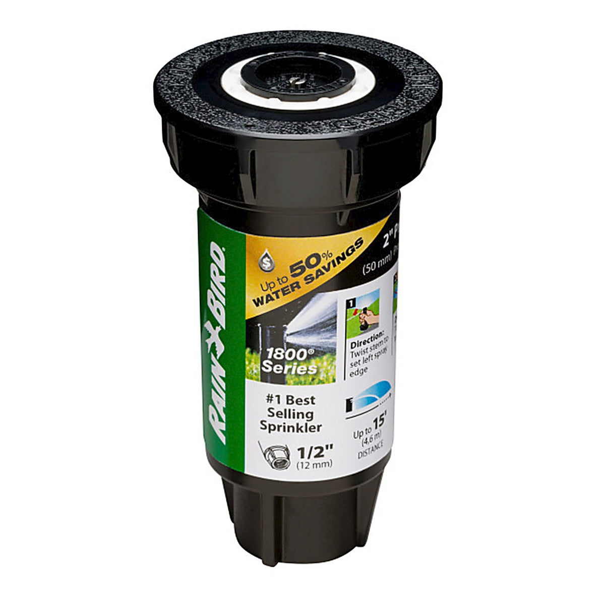 Rain Bird 1802QDSPRS 1800 Series 2 in. H Quarter-Circle Pop-Up Spray Head