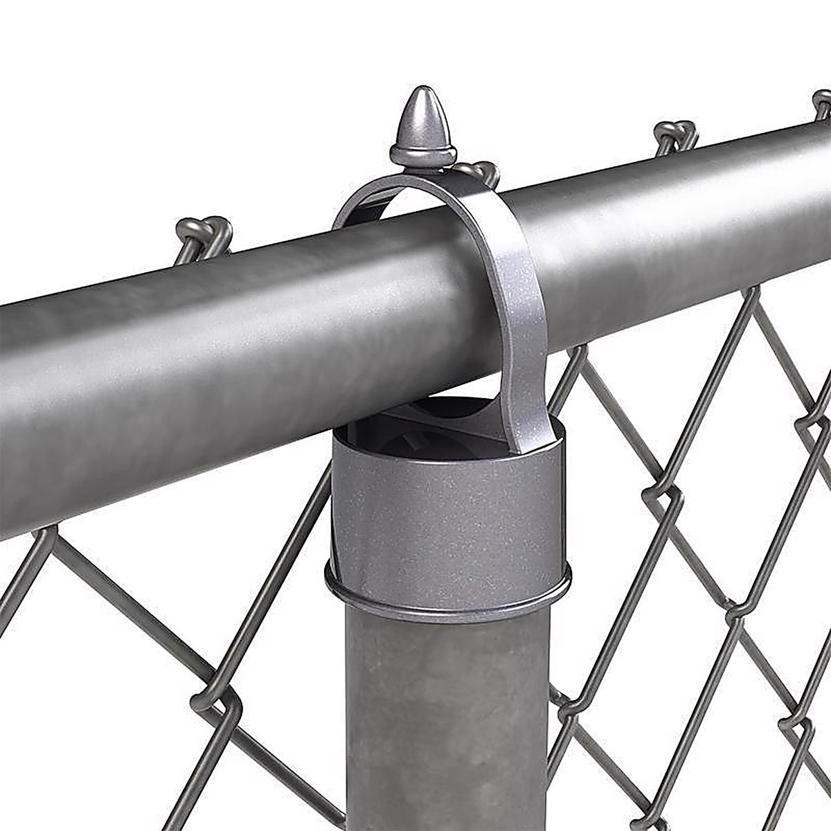 Midwest Air Technologies 328556C YardGard 1.625 in. L Aluminum Chain Link Eye Top Cap 1/Pack
