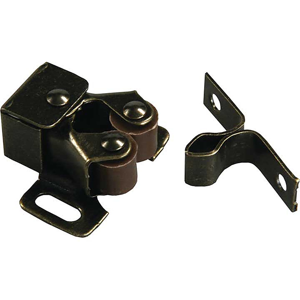 JR Products - 70235 - Double Roller Cabinet Catch w/Prong (2 Pk)