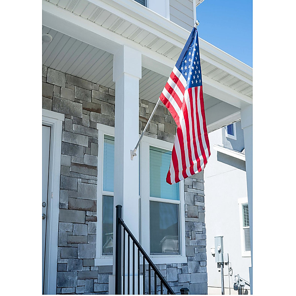 Valley Forge 60752 10 in. L Aluminum Flag Pole Bracket Brushed