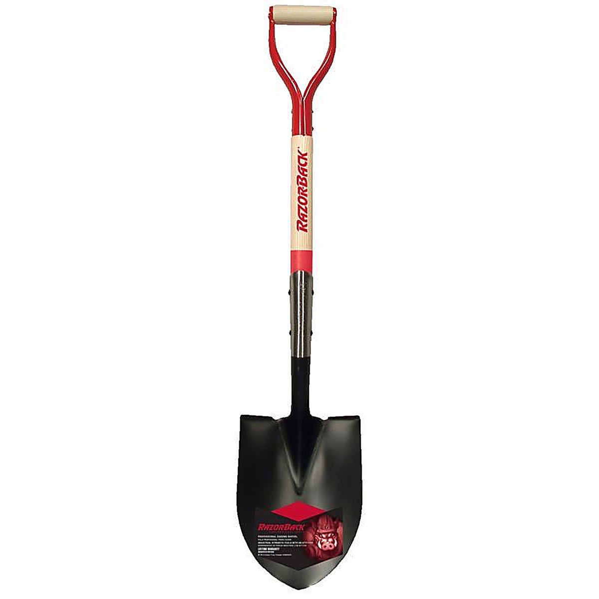 Razor-Back 43205 Steel blade Wood Handle 9.5 in. W x 41.5 in. L Round Point Shovel