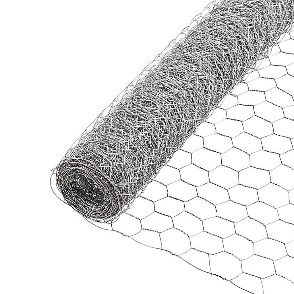 Garden Zone 163625 36 in. H x 25 ft. L 20 Ga. Silver Poultry Netting
