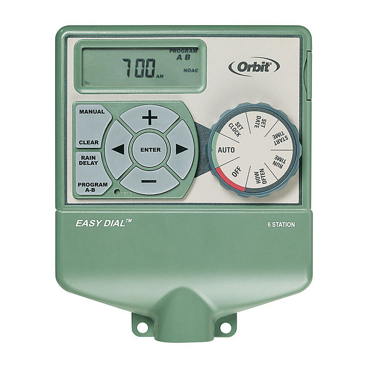 Orbit 57596 Easy Dial Programmable 6 zone Sprinkler Timer