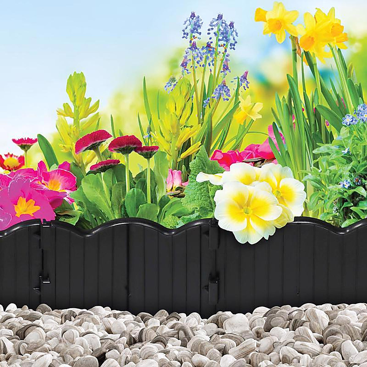 Master Mark 97220 20 ft. L x 6 in. H Plastic Black Lawn Edging