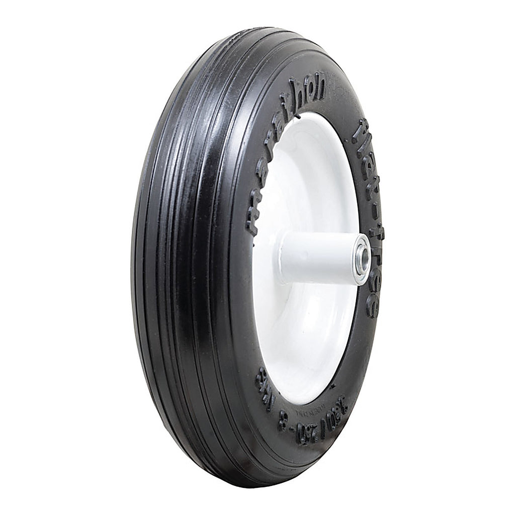 Marathon 00003 Universal Fit 8 in. Dia. x 13.3 in. Dia. 300 lb. capacity Centered Wheelbarrow Tire Polyurethane