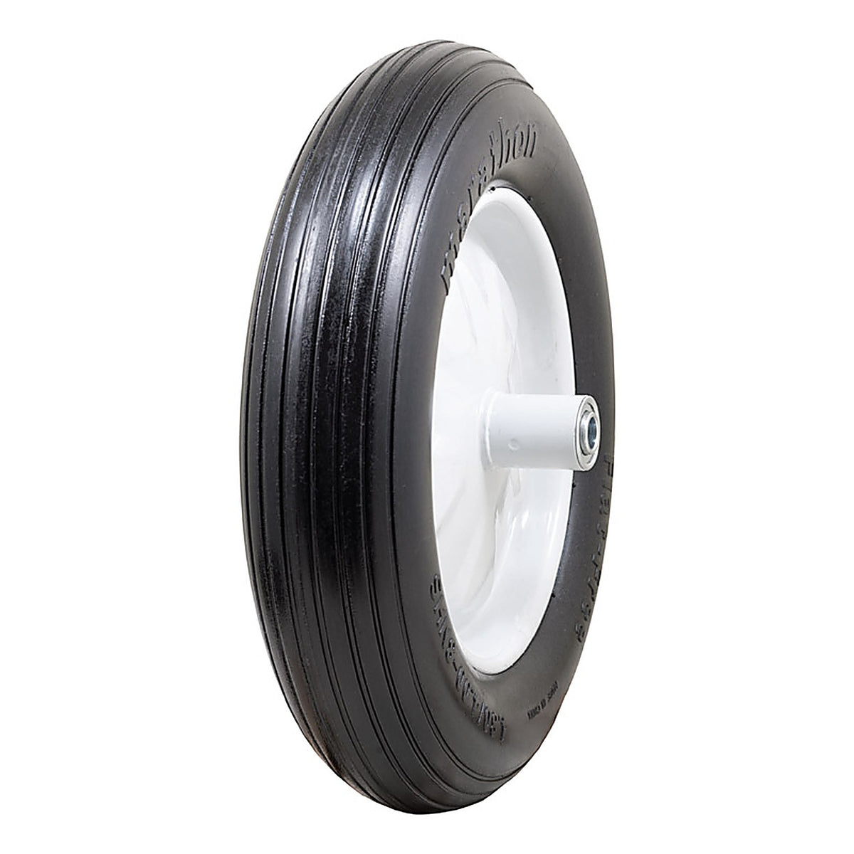 Marathon 00001 8 in. Dia. x 15.5 in. Dia. 500 lb. capacity Centered Wheelbarrow Tire Polyurethane 1/Pack