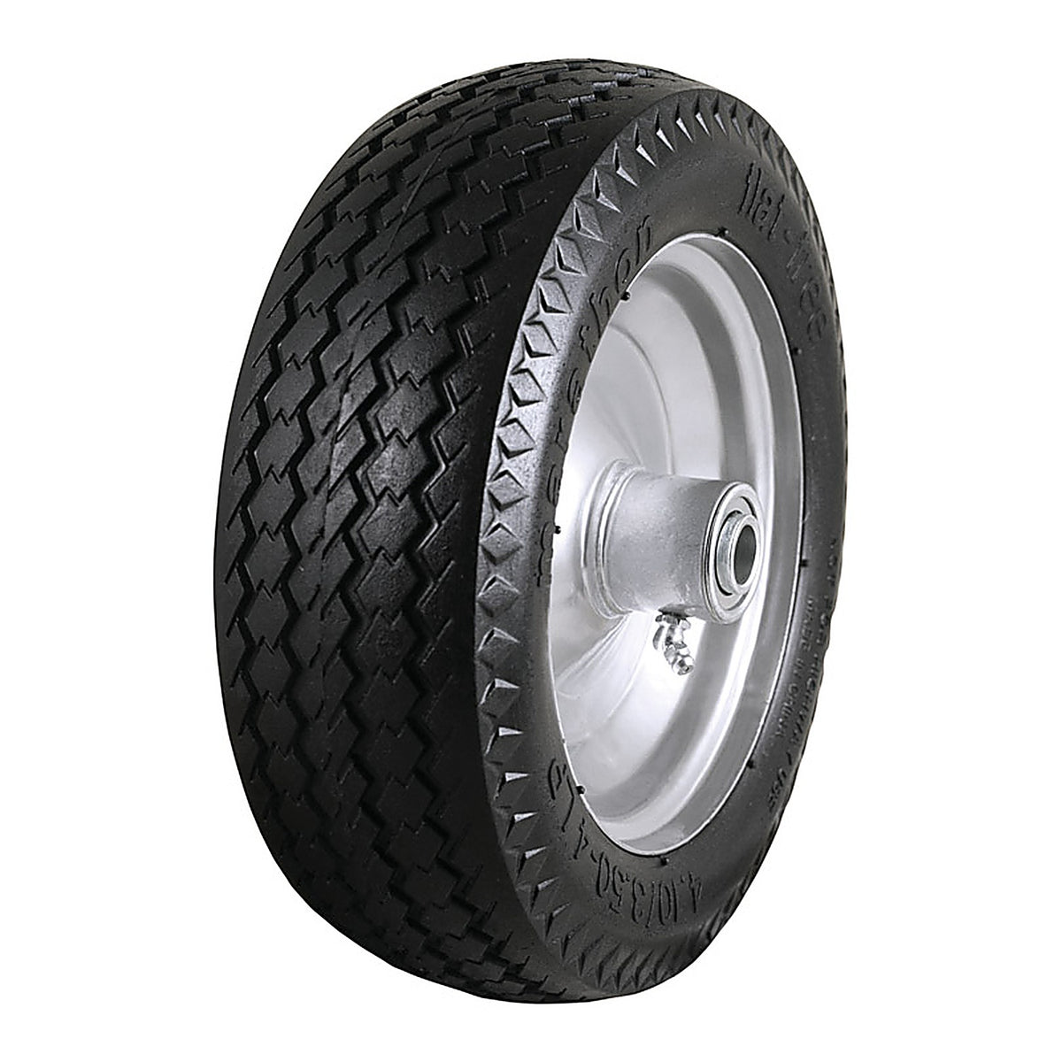 Marathon 0010 Universal Fit 4 in. Dia. x 10.3 in. Dia. 300 lb. capacity Offset Hand Truck Tire Polyurethane