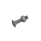 Midwest Air Technologies 328502C YardGard 5/16 in. Dia. x 1-1/4 in. L Galvanized Steel Carriage Bolt 20/Pack