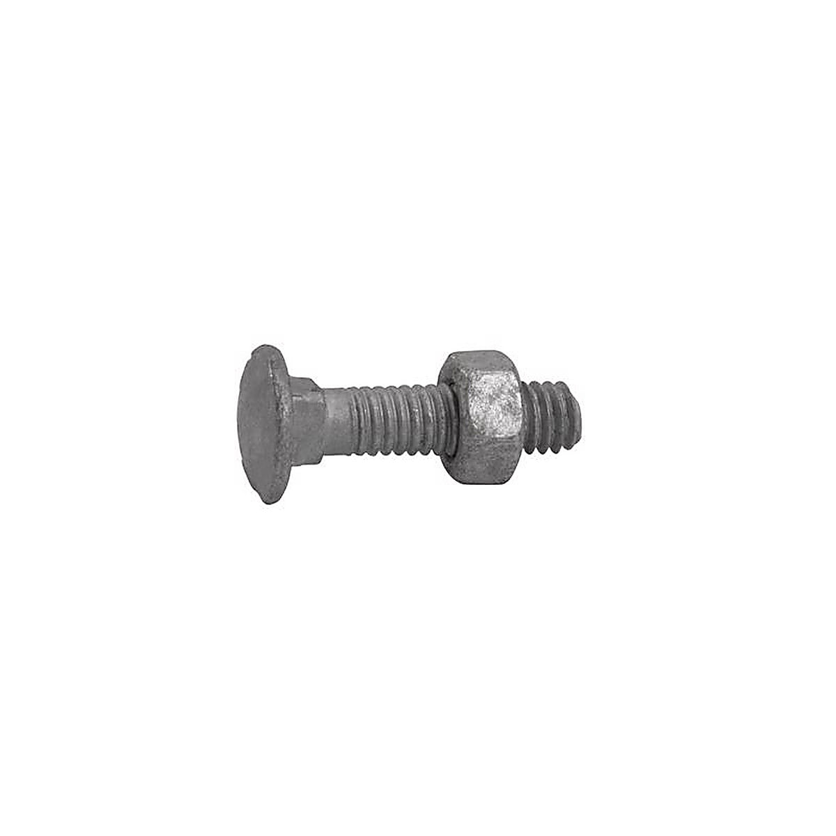 Midwest Air Technologies 328502C YardGard 5/16 in. Dia. x 1-1/4 in. L Galvanized Steel Carriage Bolt 20/Pack