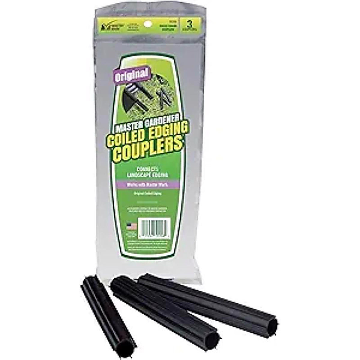 Master Mark 39206 Master Gardener 5.25 in. H Plastic Black Edging Coupler Kit