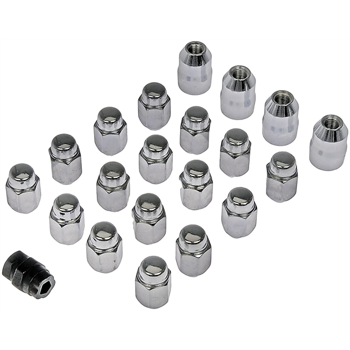 Dorman 711-141 Chrome Acorn 2-Pc 7/16-20