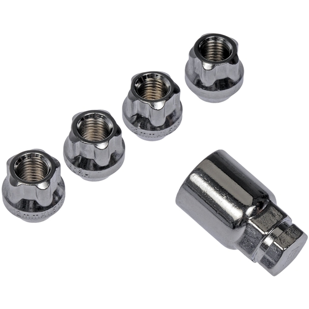 Dorman 711-326 Wheel Nut Lock Chrome Bulge Lock Set M12-1.50