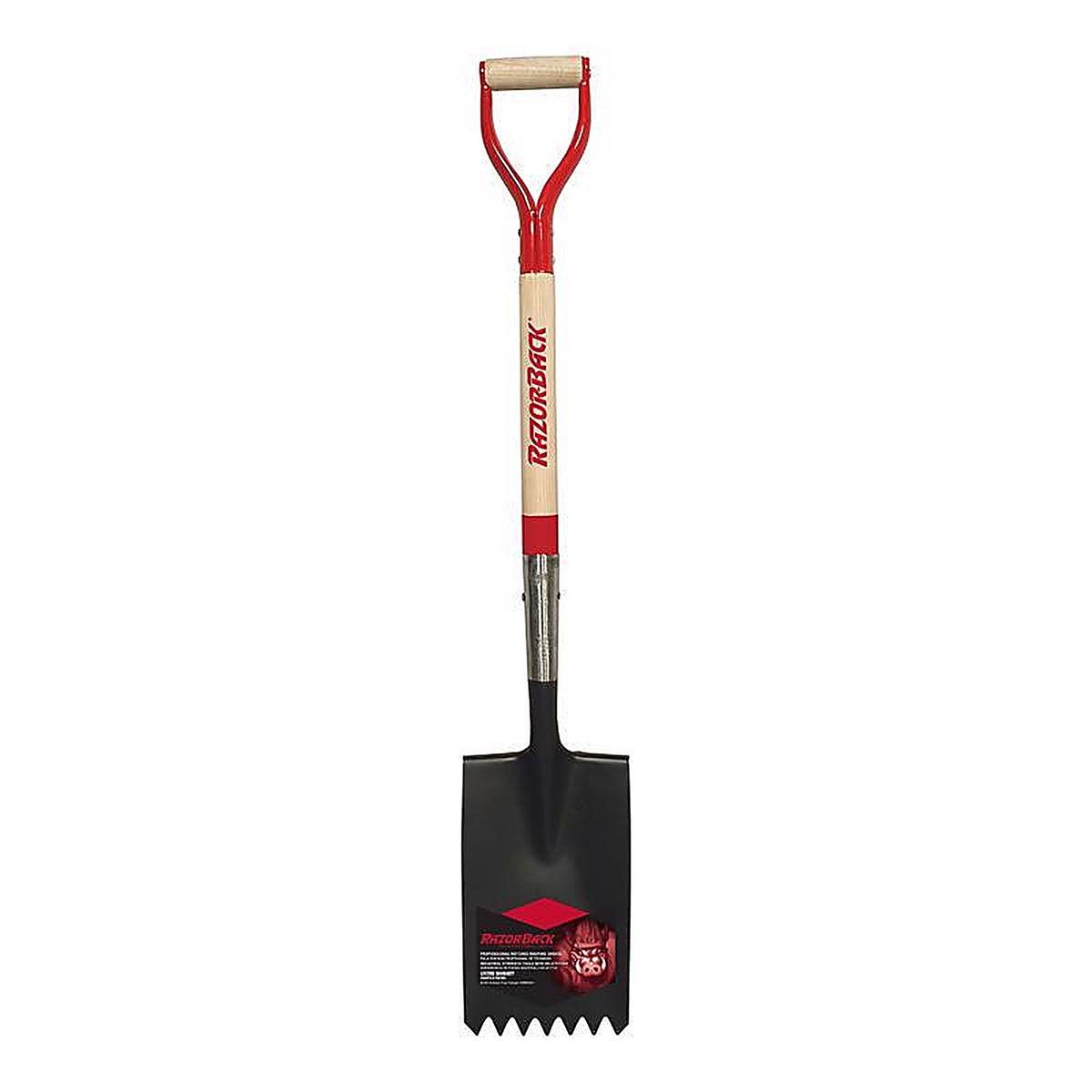 Razor-Back 46142 Steel blade Wood Handle 7.38 in. W x 42 in. L Roof Shovel