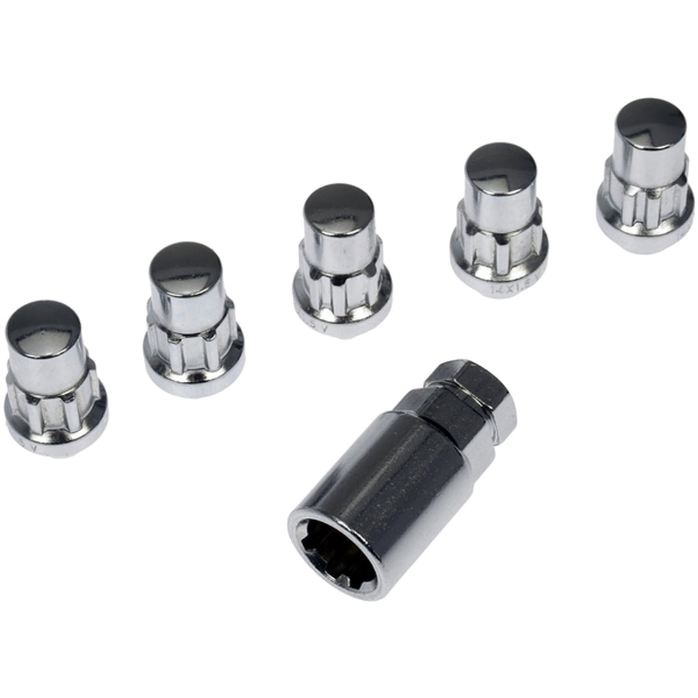 Dorman 712-628.5 Wheel Nut Lock Chrome Acorn Set M14-1.50