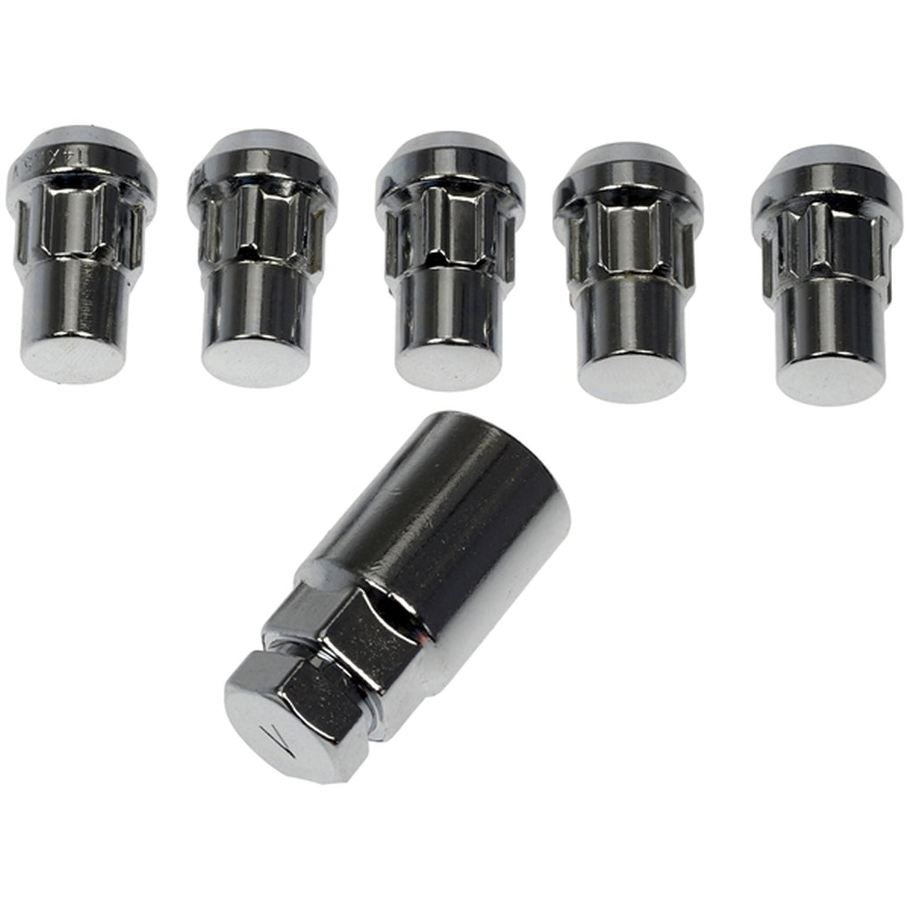 Dorman 712-628.5 Wheel Nut Lock Chrome Acorn Set M14-1.50