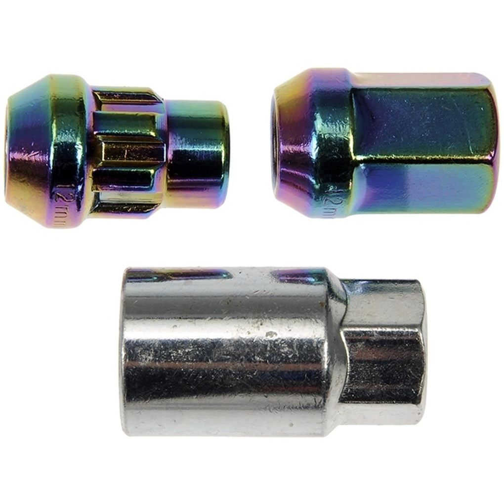 Dorman 713-375G Rainbow/Neo-Chrome Acorn Wheel Nut Lock Set