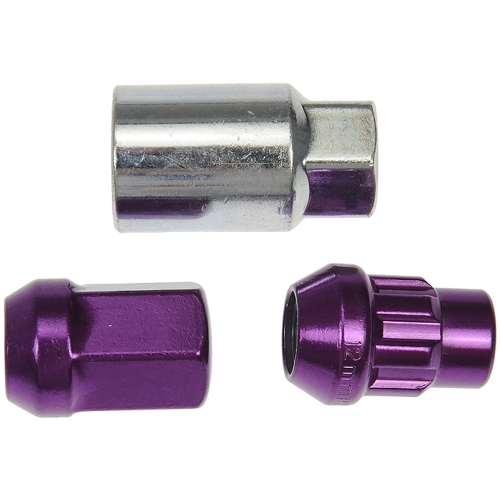 Dorman 713-375J Purple Acorn Wheel Nut Lock Set