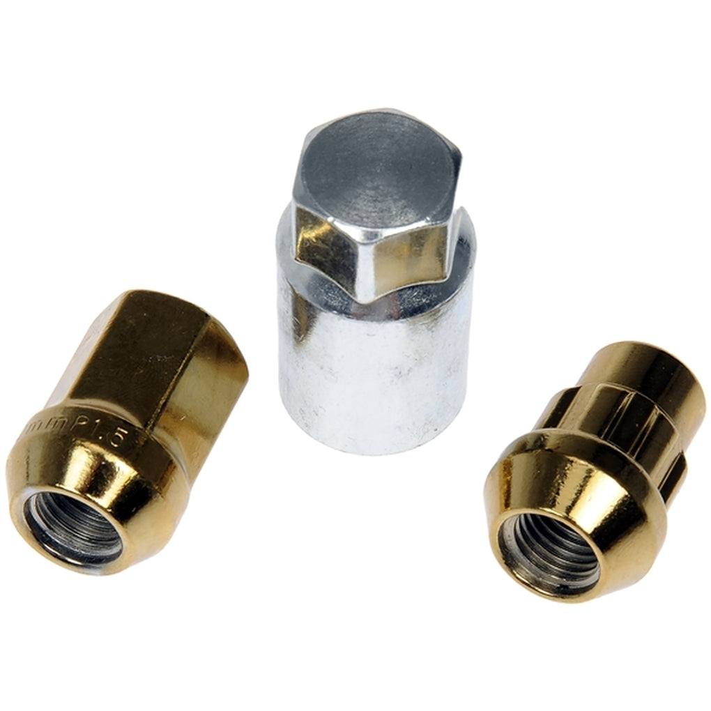 Dorman 713-375K Gold Acorn Wheel Nut Lock Set