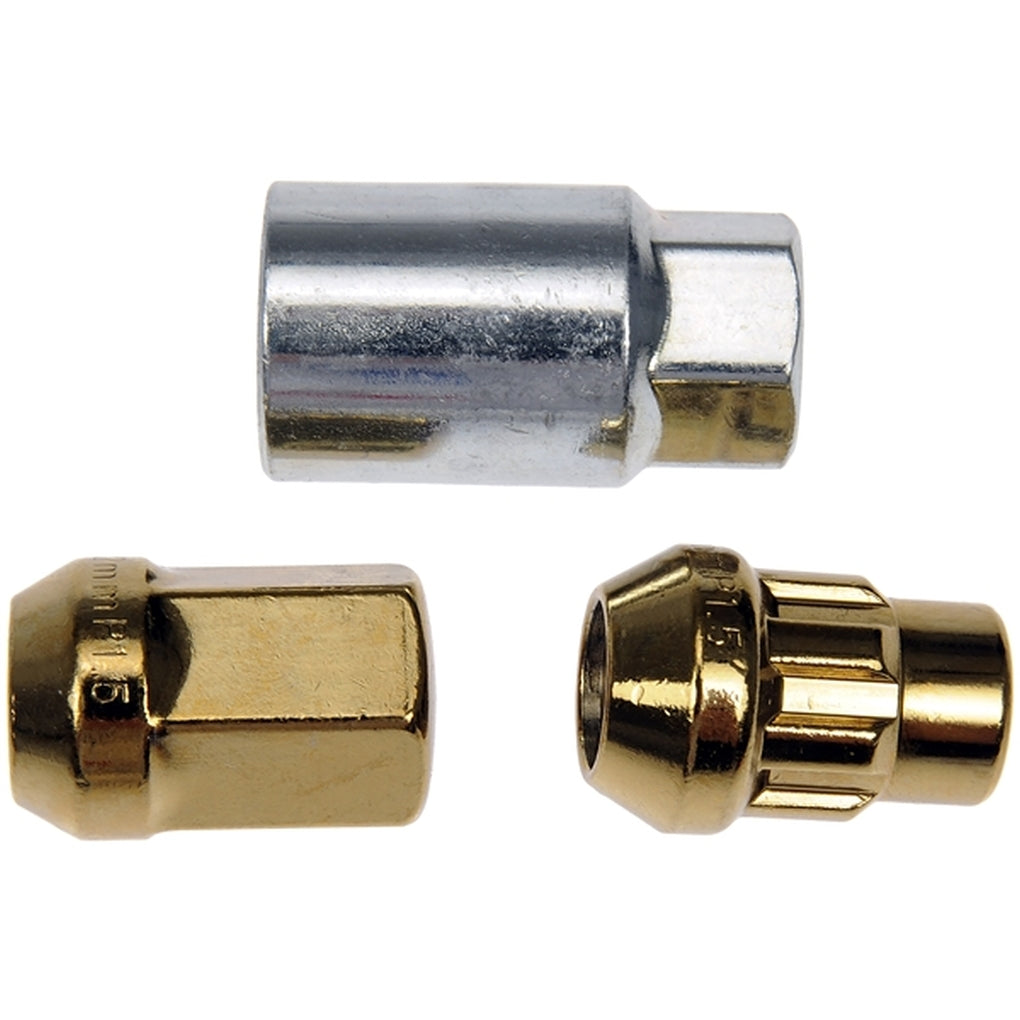 Dorman 713-375K Gold Acorn Wheel Nut Lock Set
