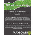 Rotary 331731S MaxPower 22 in. Mulching Mower Blade For Walk-Behind Mowers 1/Pack