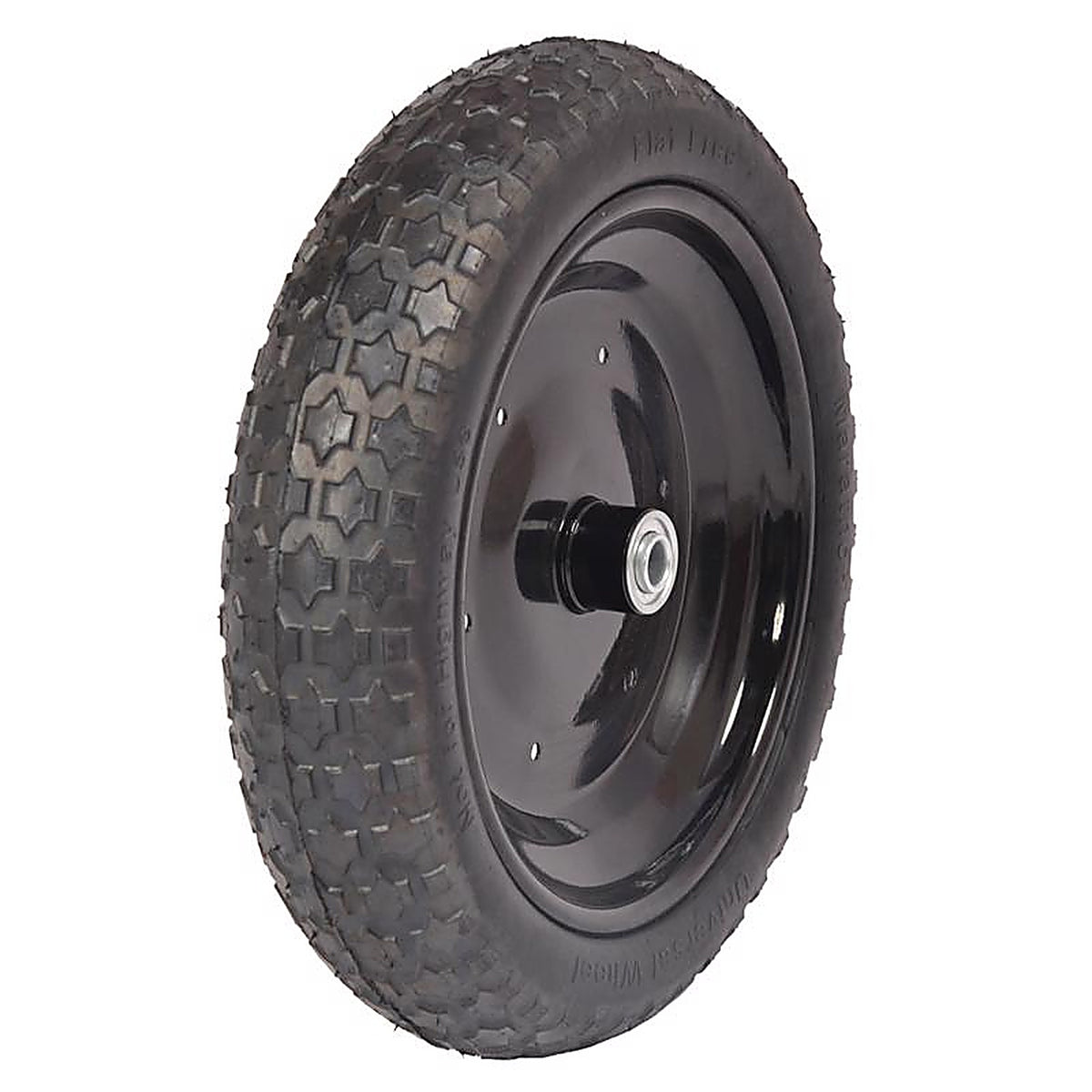 Marathon 265 Universal Fit 8 in. Dia. x 14.5 in. Dia. 300 lb. capacity Centered Wheelbarrow Tire Polyurethane