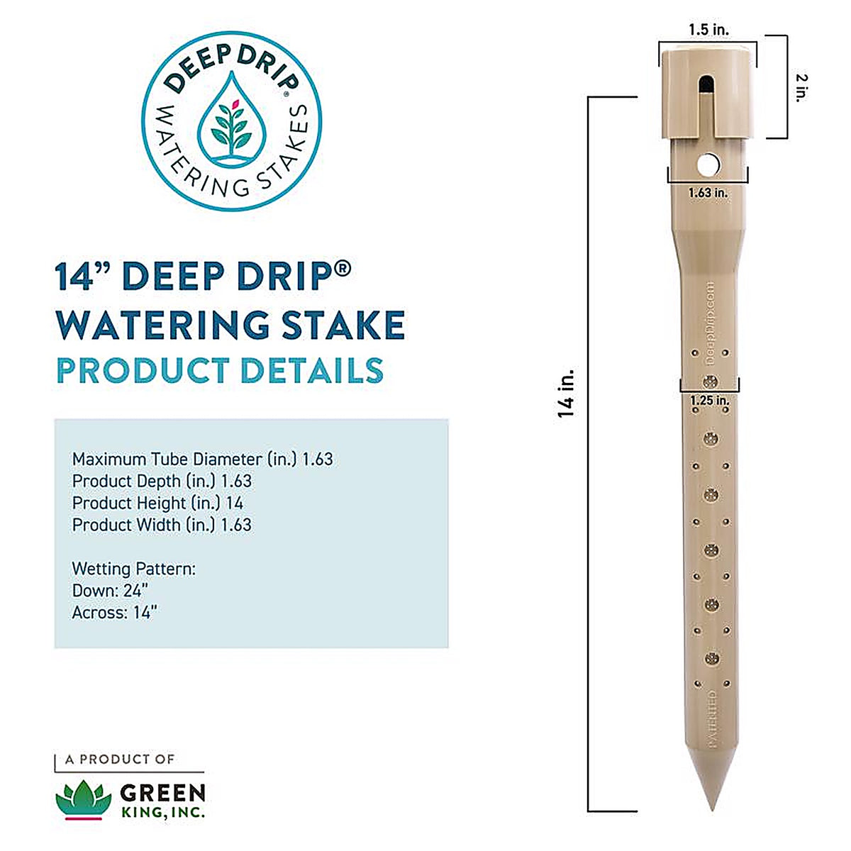 Deep Drip 14GKDD Drip Irrigation Watering Stake
