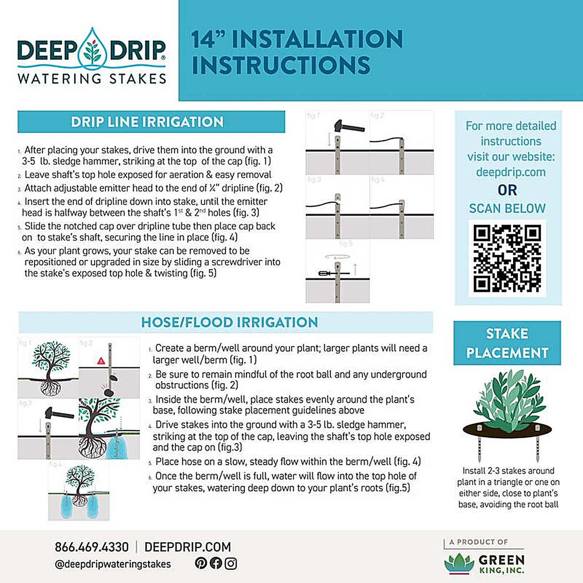 Deep Drip 14GKDD Drip Irrigation Watering Stake