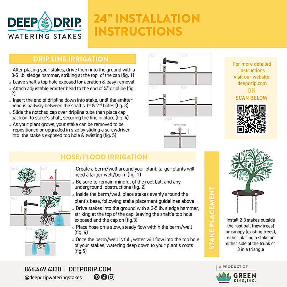 Deep Drip 24GKDD Drip Irrigation Watering Stake
