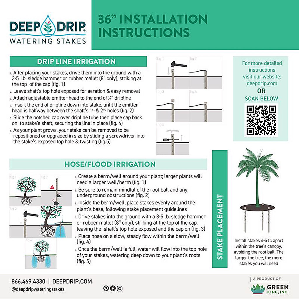 Deep Drip 36GKDD Drip Irrigation Watering Stake