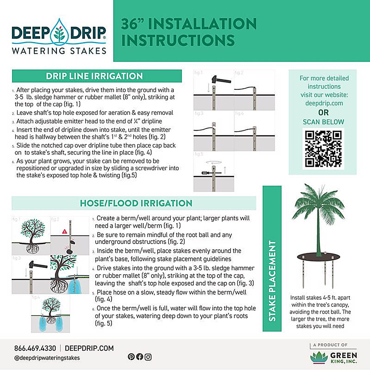Deep Drip 36GKDD Drip Irrigation Watering Stake